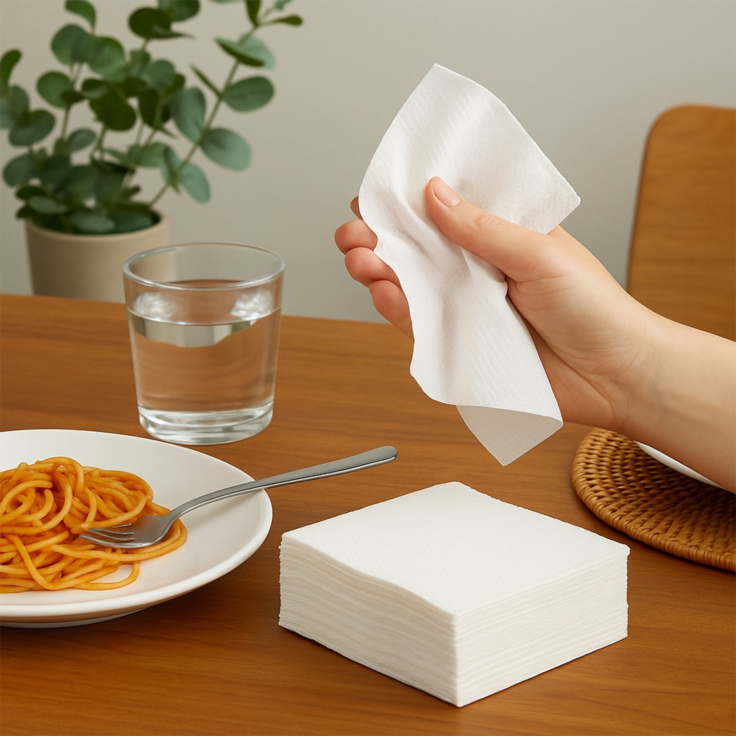 Soft & Absorbent Disposable Tissue Paper / Napkins Set (50 Pc) Soft & Absorbent Disposable Tissue Paper / Napkins Set (50 Pc)